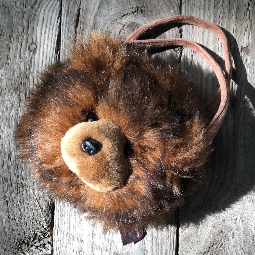 Bear Head Purse Plush Handbag Purse